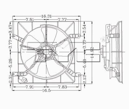 TYC Engine Cooling Fan Assembly 600050