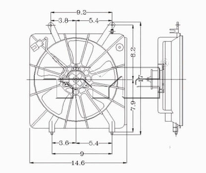 TYC Engine Cooling Fan Assembly