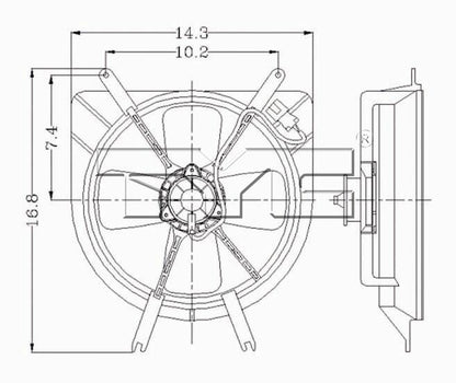 TYC Engine Cooling Fan Assembly