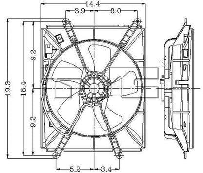 TYC Engine Cooling Fan Assembly