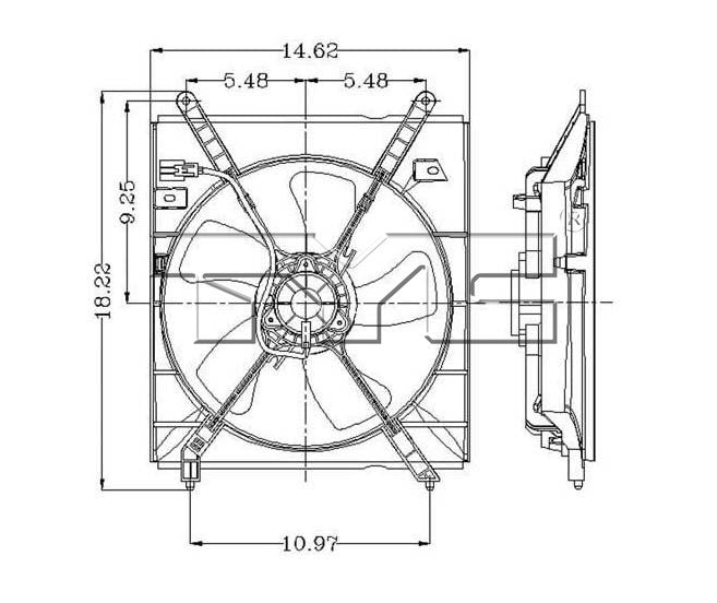 TYC Engine Cooling Fan Assembly 600100