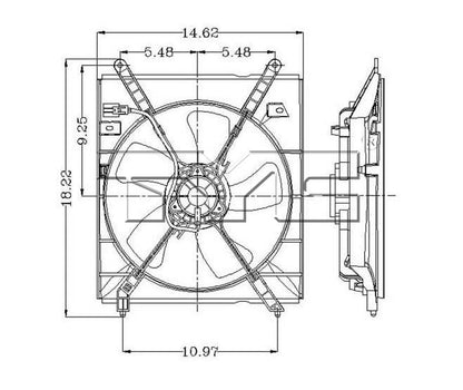 TYC Engine Cooling Fan Assembly 600100