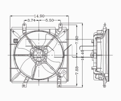 TYC Engine Cooling Fan Assembly