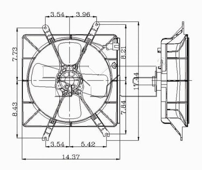 TYC Engine Cooling Fan Assembly