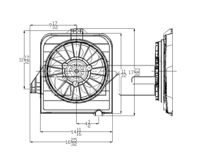 TYC Engine Cooling Fan Assembly 600390T