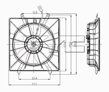 TYC Engine Cooling Fan Assembly