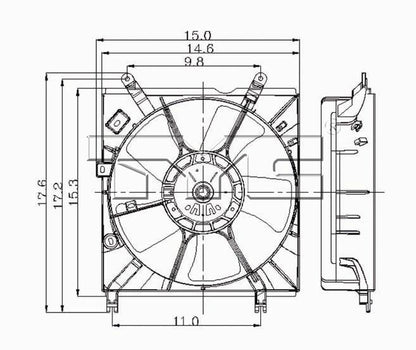 TYC Engine Cooling Fan Assembly