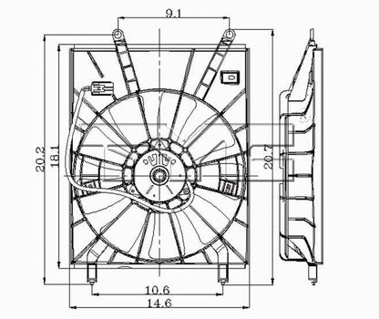 TYC Engine Cooling Fan Assembly 600470