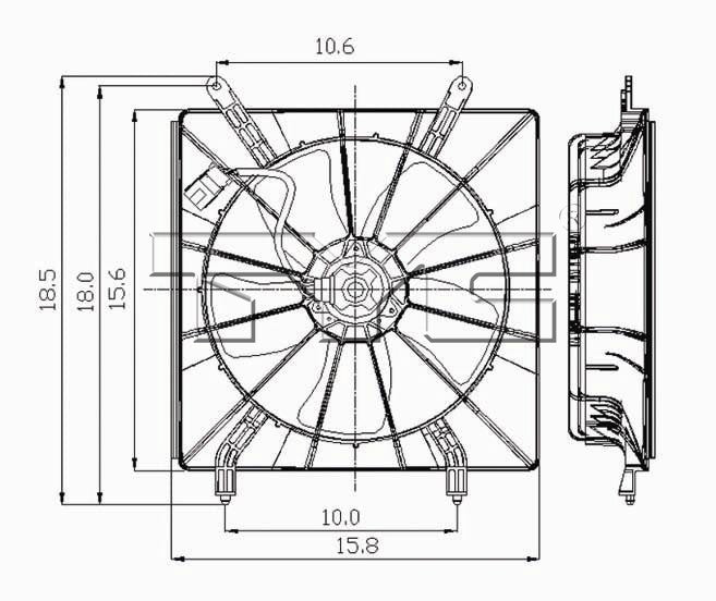 TYC Engine Cooling Fan Assembly