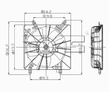 TYC Engine Cooling Fan Assembly