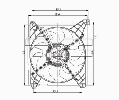 TYC Engine Cooling Fan Assembly 600610