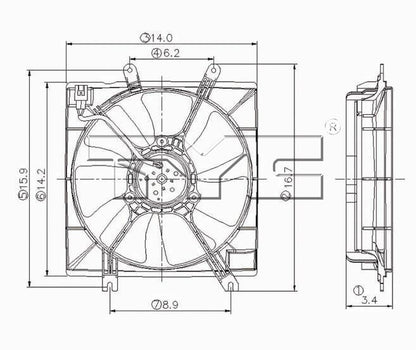 TYC Engine Cooling Fan Assembly 600660