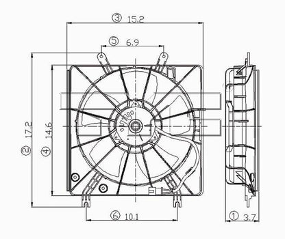 TYC Engine Cooling Fan Assembly