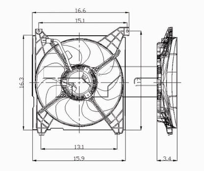 TYC Engine Cooling Fan Assembly 600700