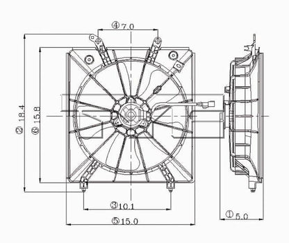 TYC Engine Cooling Fan Assembly