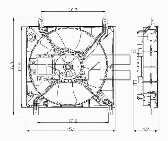 TYC Engine Cooling Fan Assembly 600810