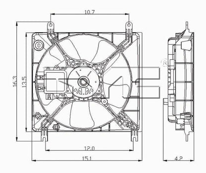 TYC Engine Cooling Fan Assembly 600810