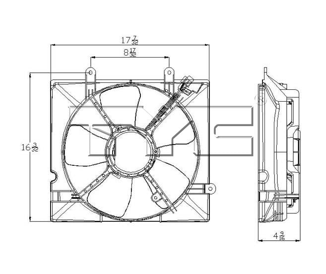 TYC Engine Cooling Fan Assembly 600840