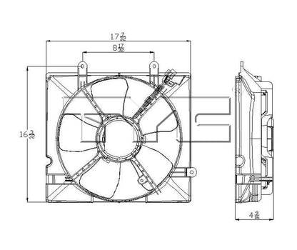 TYC Engine Cooling Fan Assembly 600840