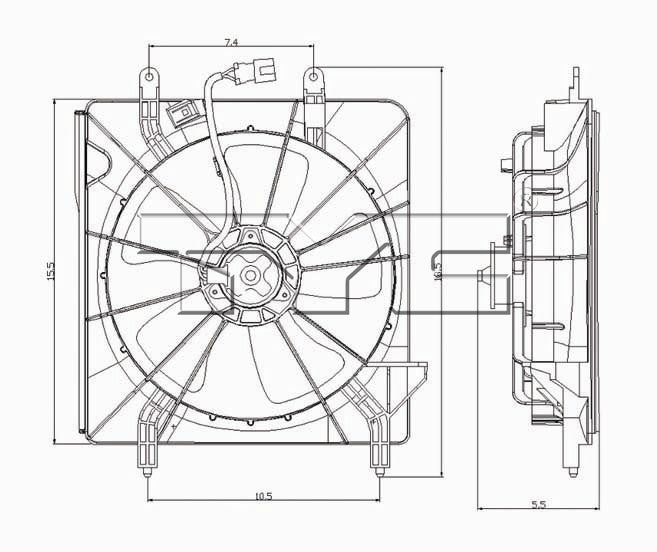 TYC Engine Cooling Fan Assembly