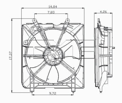 TYC Engine Cooling Fan Assembly