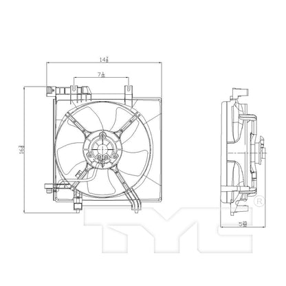 TYC Engine Cooling Fan Assembly 601070