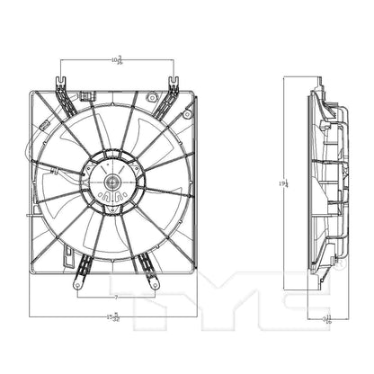 TYC Engine Cooling Fan Assembly 601150