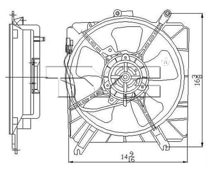TYC Engine Cooling Fan Assembly 601160