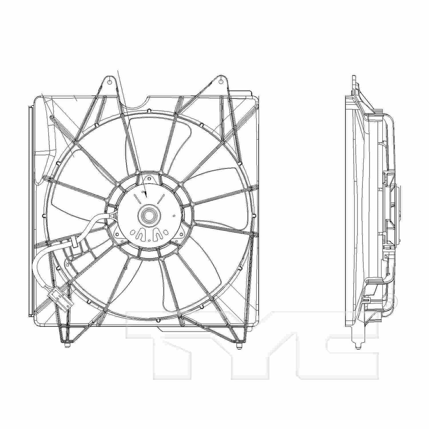 TYC Engine Cooling Fan Assembly