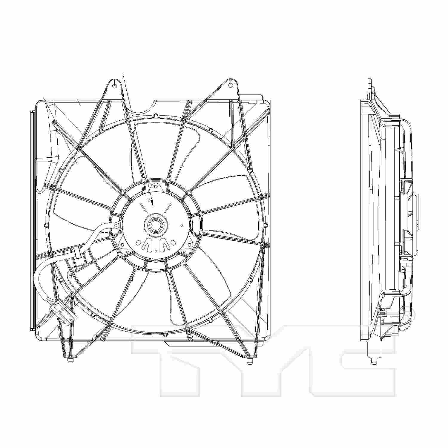 TYC Engine Cooling Fan Assembly