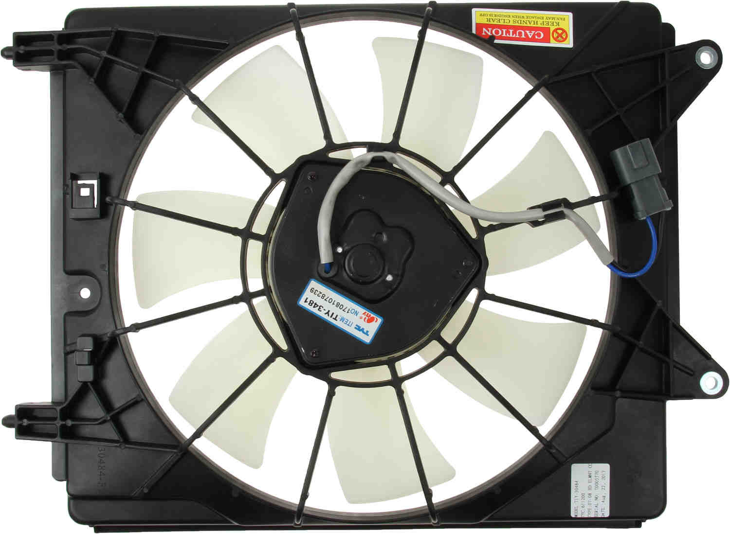 TYC A/C Condenser Fan Assembly 611200