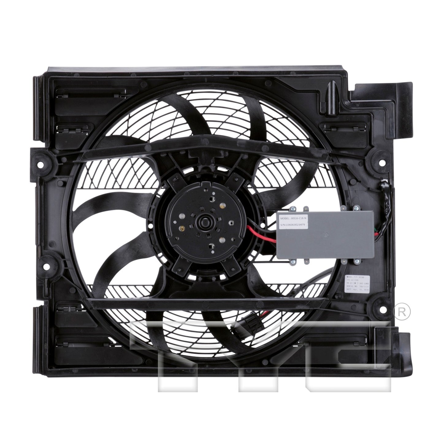 TYC A/C Condenser Fan Assembly 611240