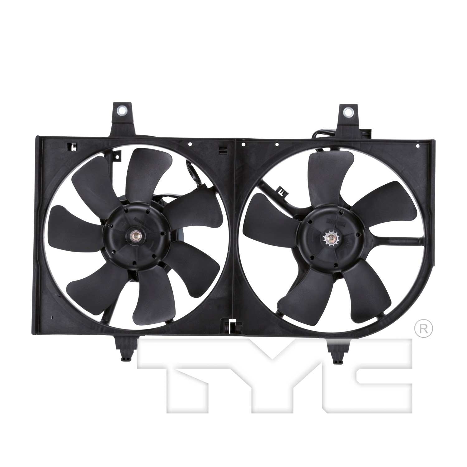 TYC Dual Radiator and Condenser Fan Assembly