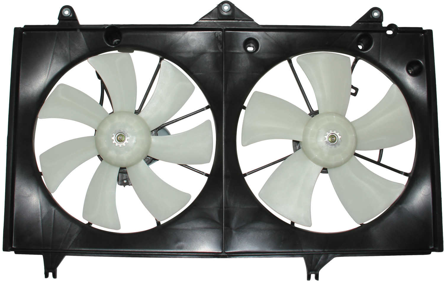 TYC Dual Radiator and Condenser Fan Assembly