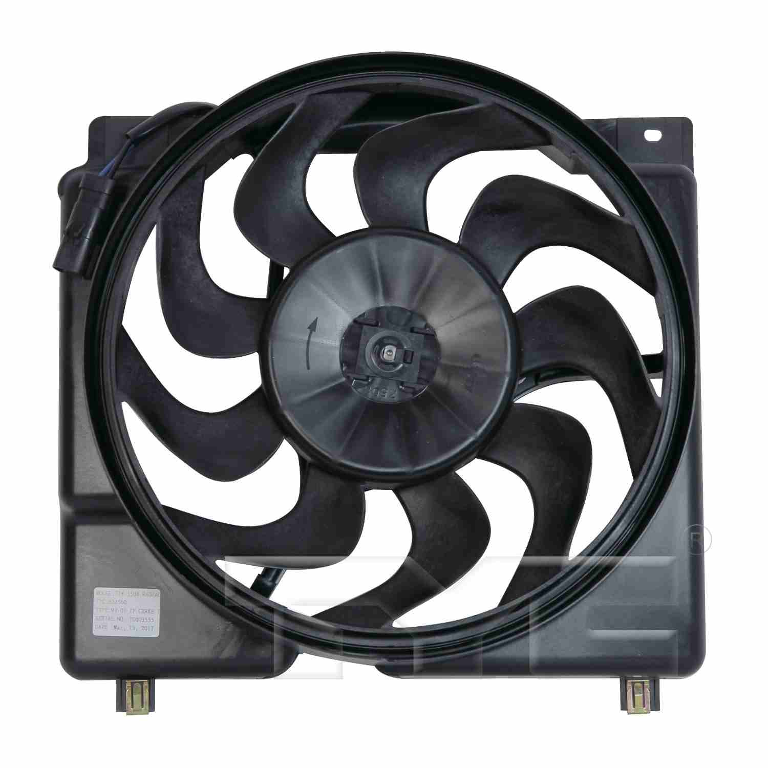 TYC Dual Radiator and Condenser Fan Assembly 620560