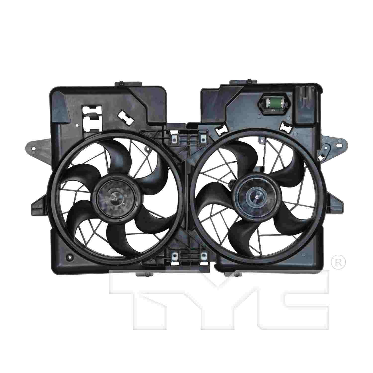 TYC Dual Radiator and Condenser Fan Assembly 620660