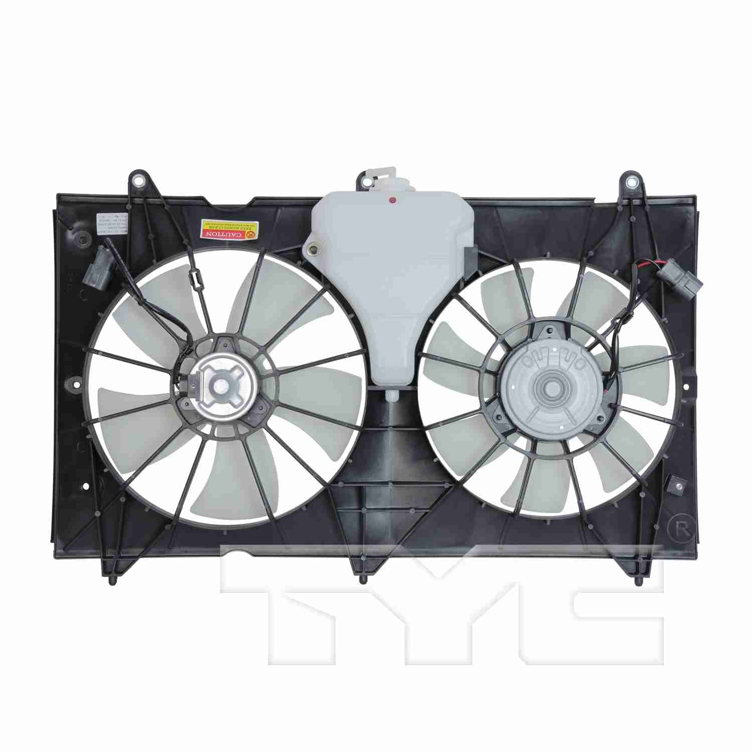 TYC Dual Radiator and Condenser Fan Assembly