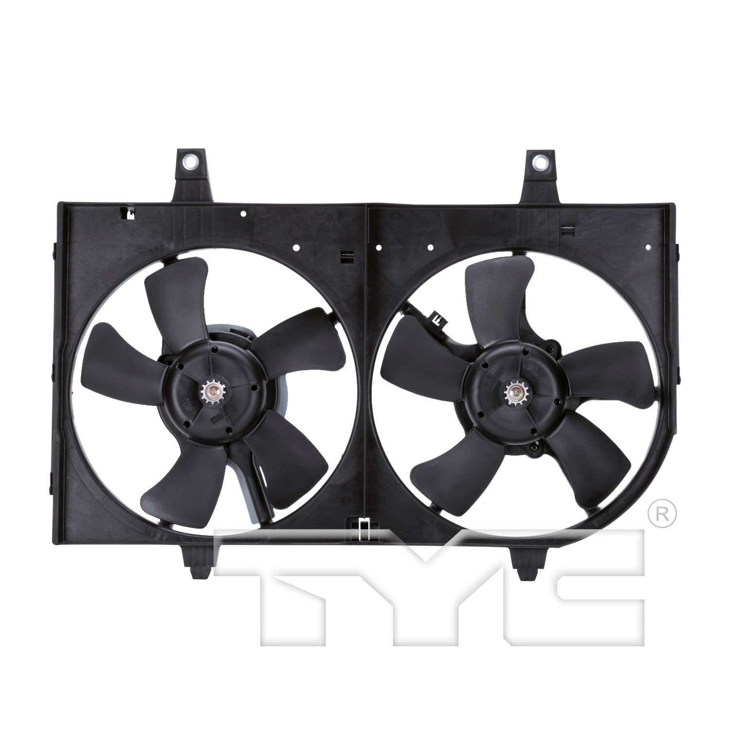 TYC Dual Radiator and Condenser Fan Assembly