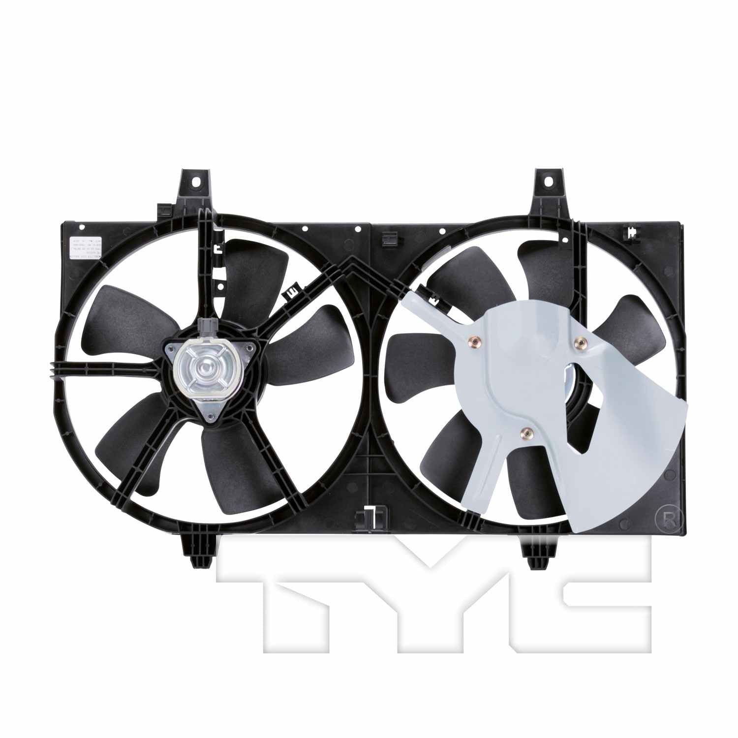 TYC Dual Radiator and Condenser Fan Assembly