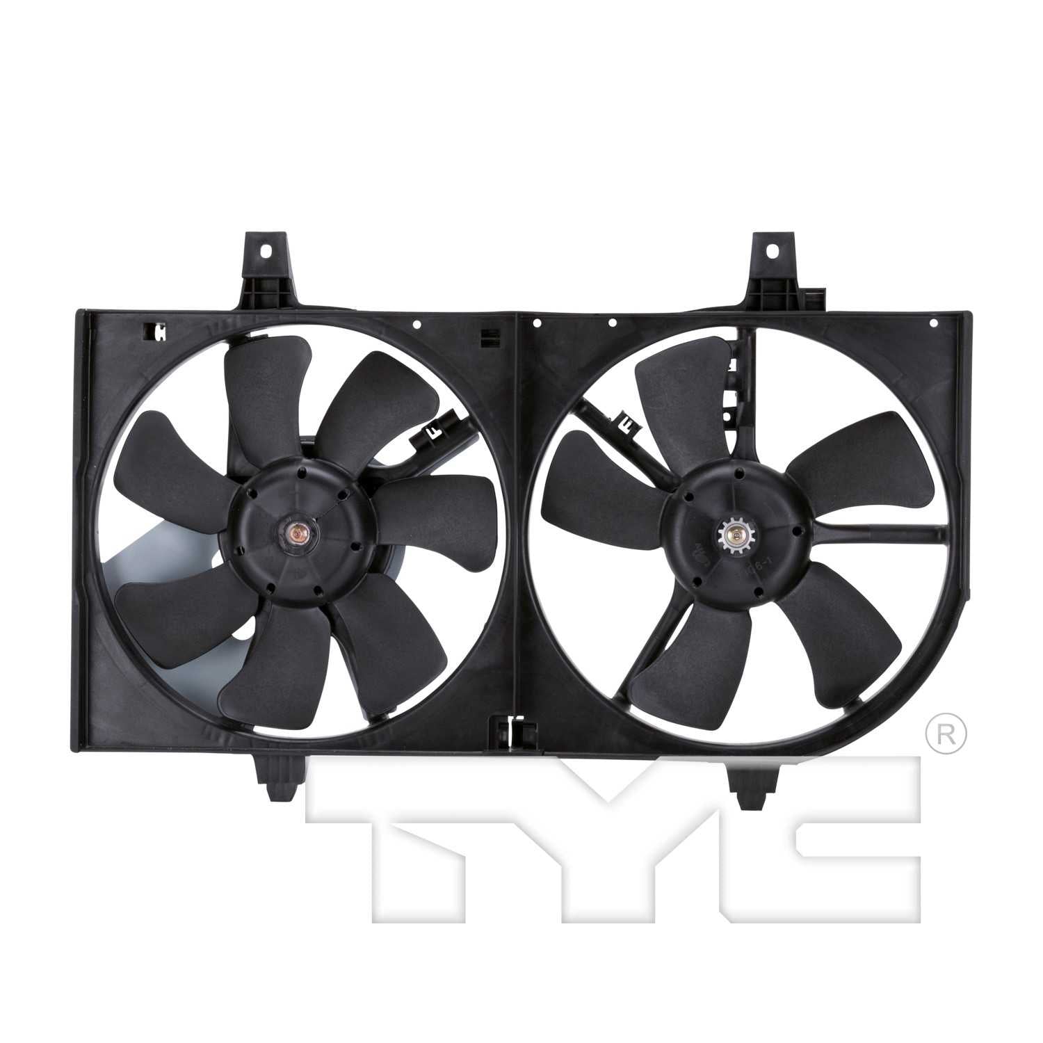 TYC Dual Radiator and Condenser Fan Assembly