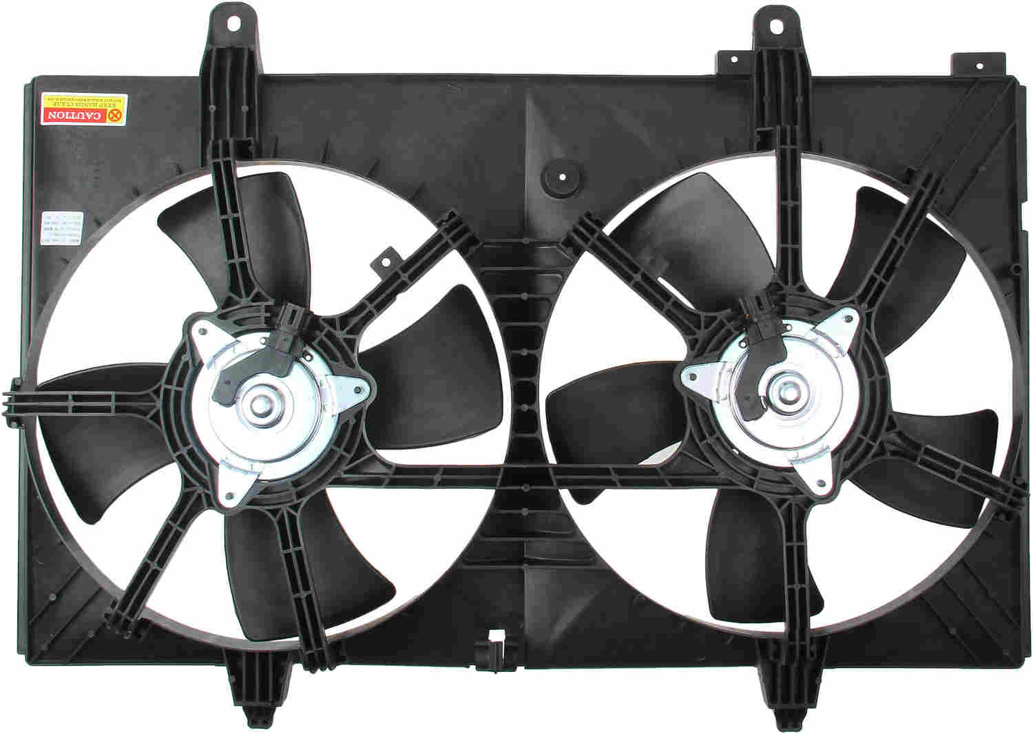 TYC Dual Radiator and Condenser Fan Assembly