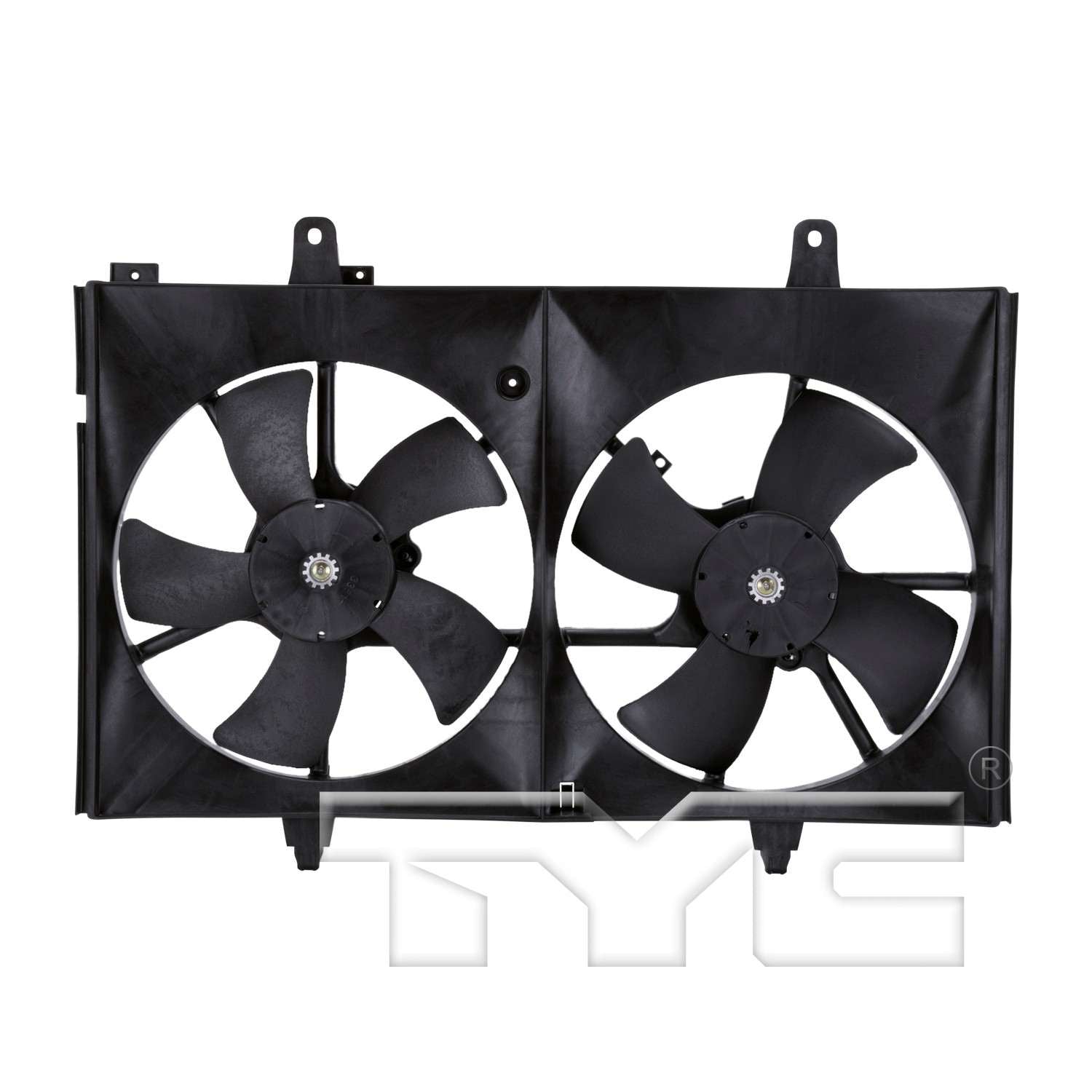 TYC Dual Radiator and Condenser Fan Assembly