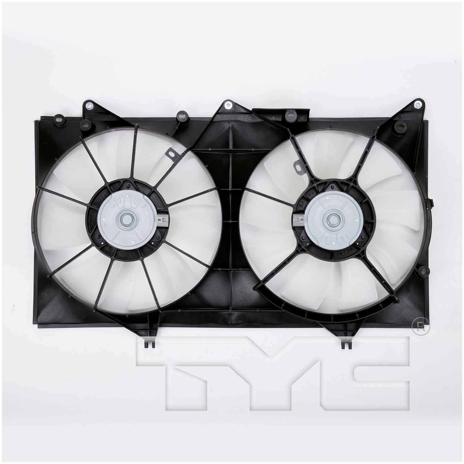 TYC Dual Radiator and Condenser Fan Assembly