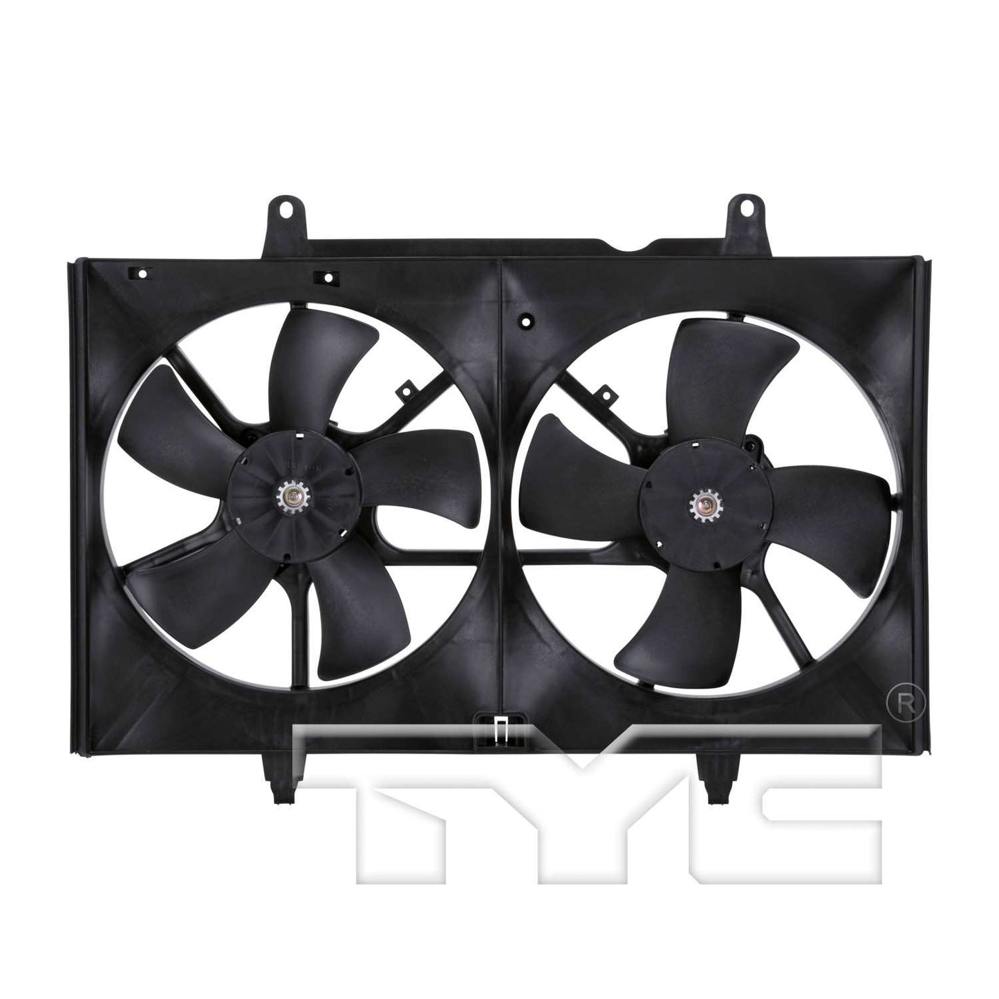 TYC Dual Radiator and Condenser Fan Assembly