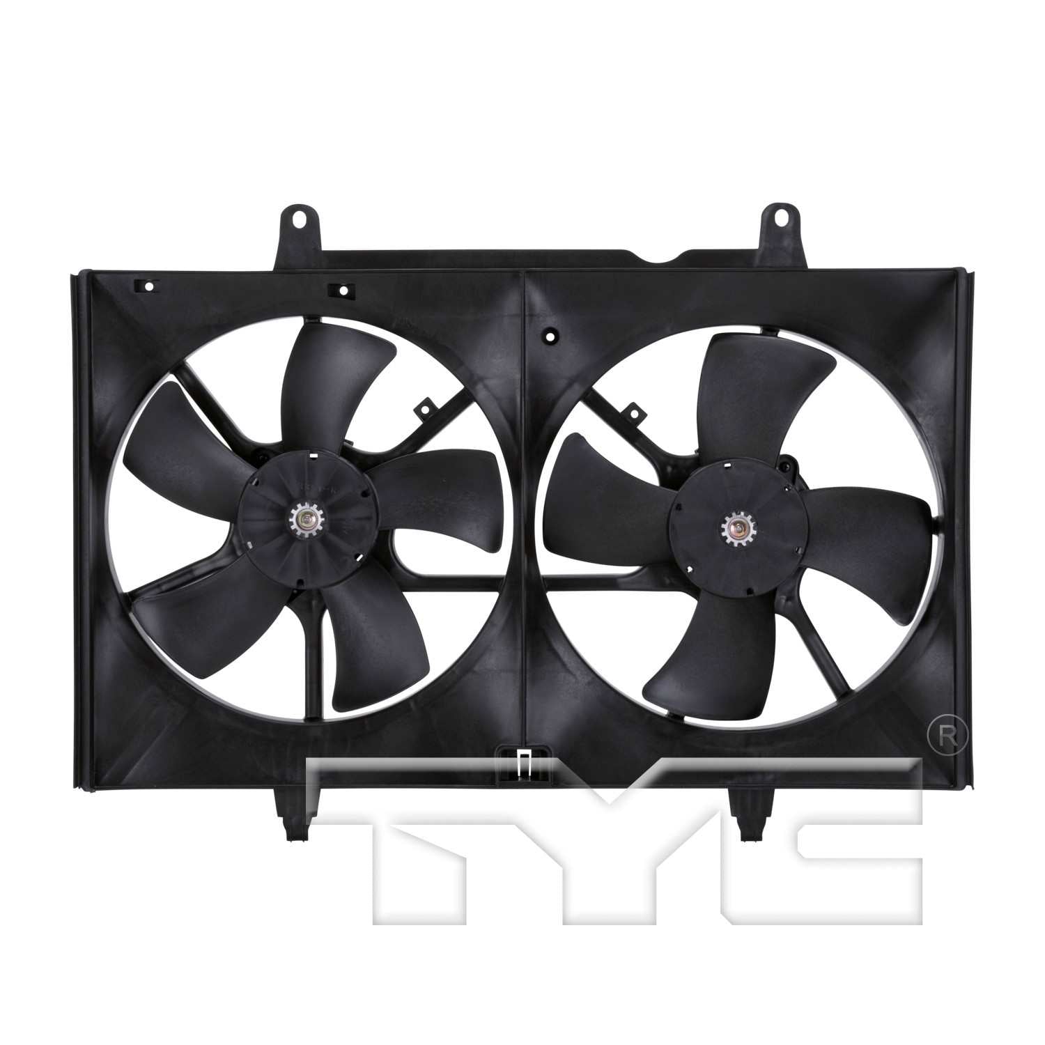 TYC Dual Radiator and Condenser Fan Assembly