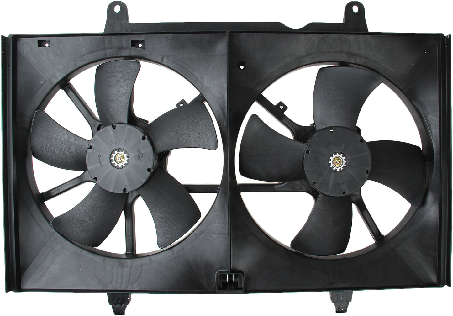 TYC Dual Radiator and Condenser Fan Assembly