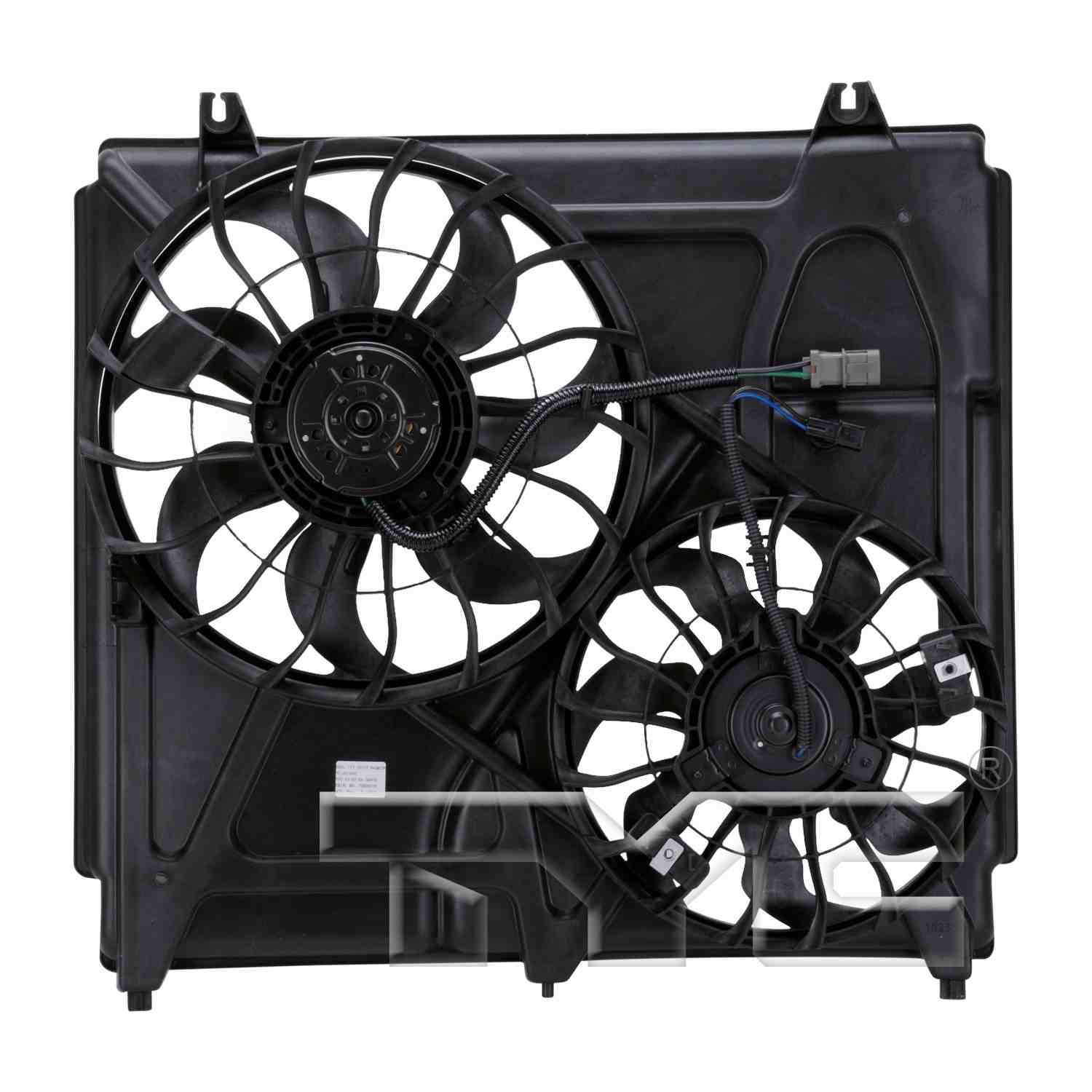 TYC Dual Radiator and Condenser Fan Assembly 621040