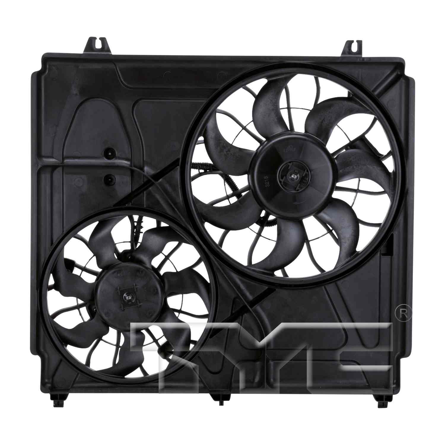 TYC Dual Radiator and Condenser Fan Assembly 621040