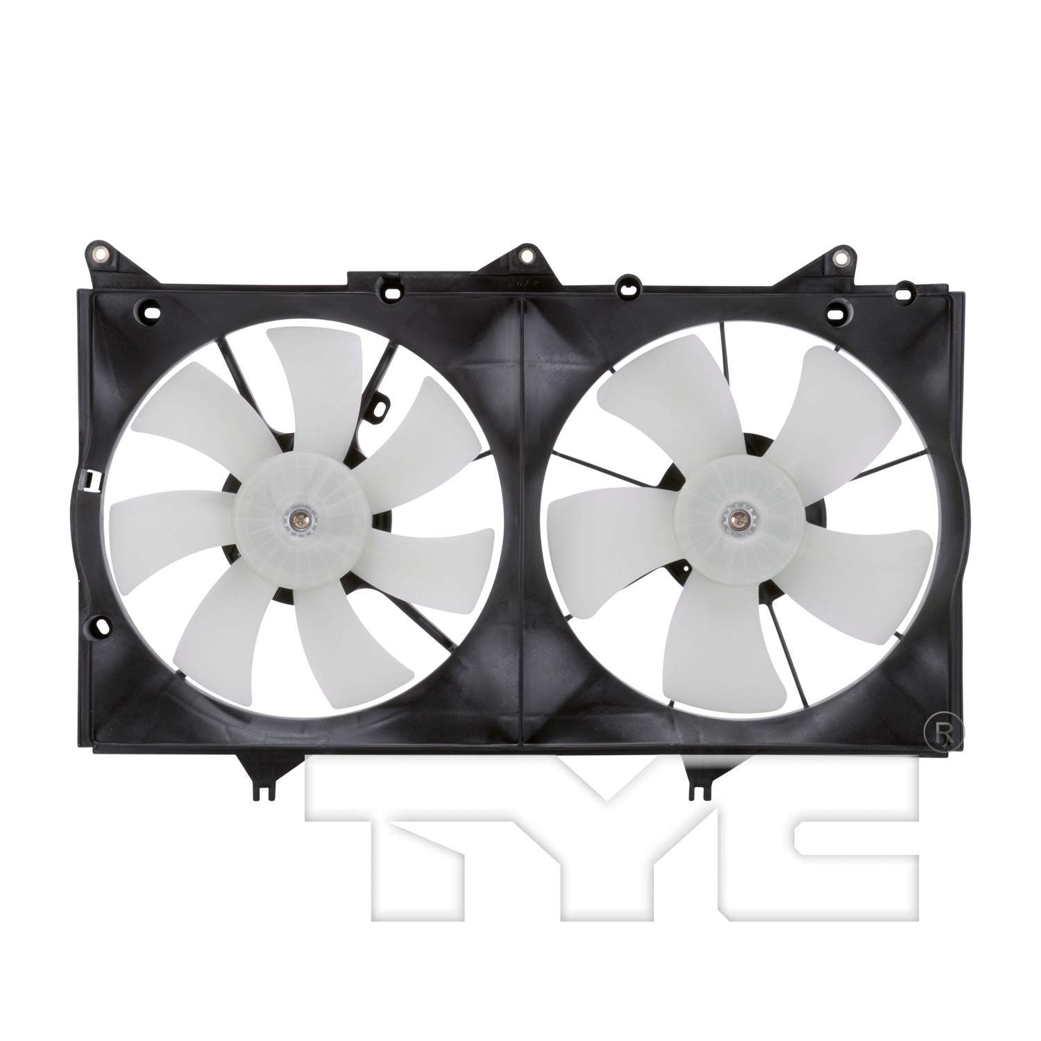 TYC Dual Radiator and Condenser Fan Assembly 621060