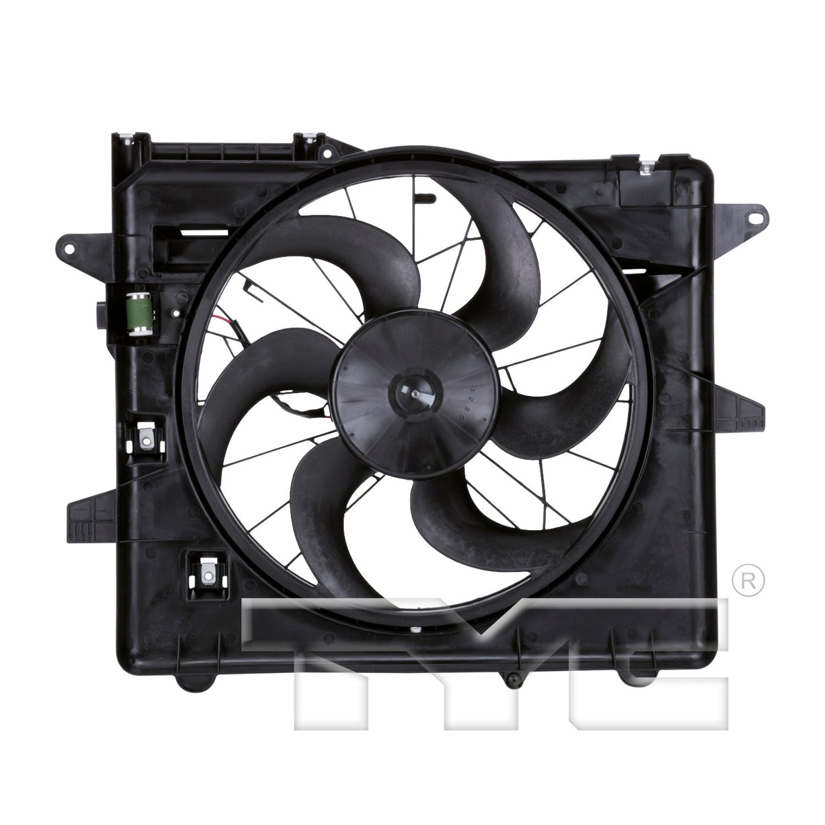 TYC Dual Radiator and Condenser Fan Assembly 621070